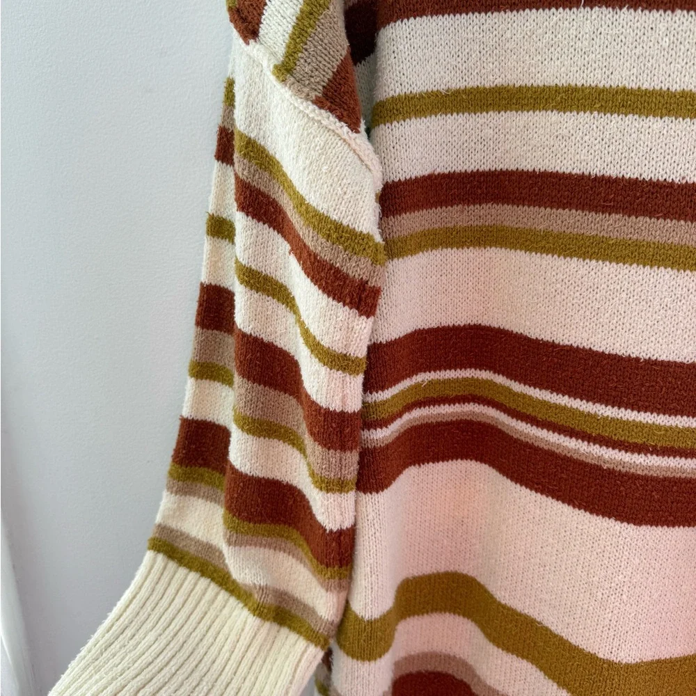 Free People Beach Toes in the Sand Maxi Sweater Tunic S - Picture 5 of 6